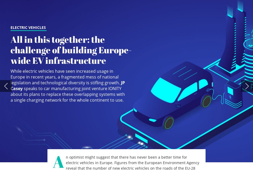 All in this together the challenge of building Europewide EV
