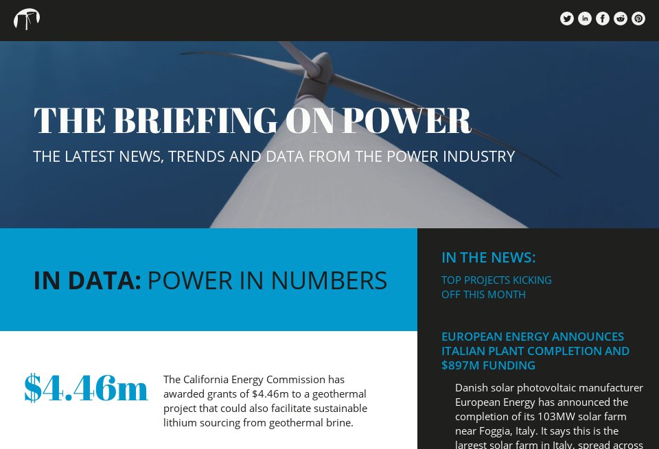 The Briefing On Power - Future Power Technology Magazine | Issue 124 ...