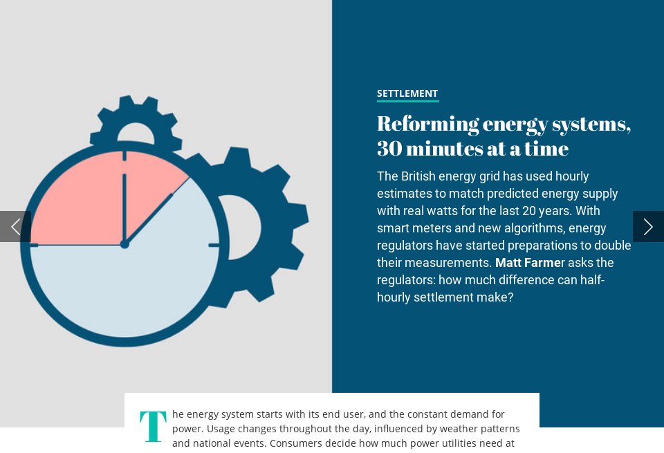 Reforming energy systems, 30 minutes at a time Future Power Technology Magazine Issue 135 Reforming energy systems, 30 minutes at a time Future Power Technology Magazine Issue 135