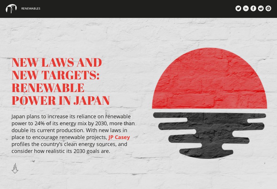 New laws and new targets renewable power in Japan Future Power