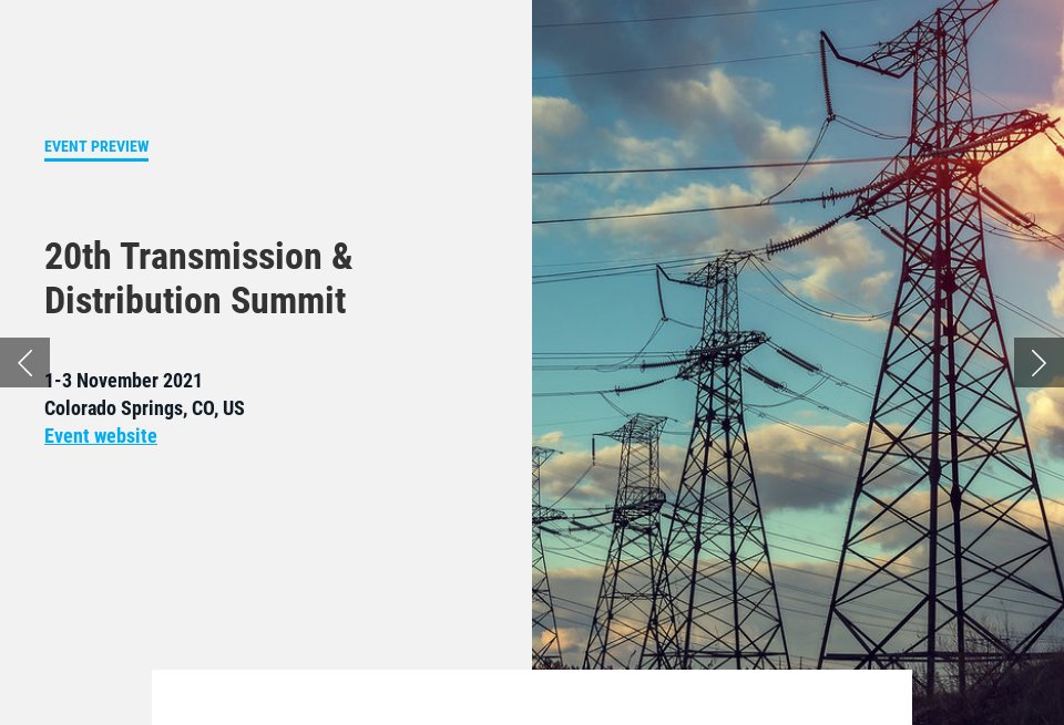 Event: Transmission & Distribution Summit - Future Power Technology ...